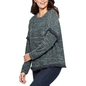 New Knox Rose Long Sleeve Cozy Christmas Fringe Chenille